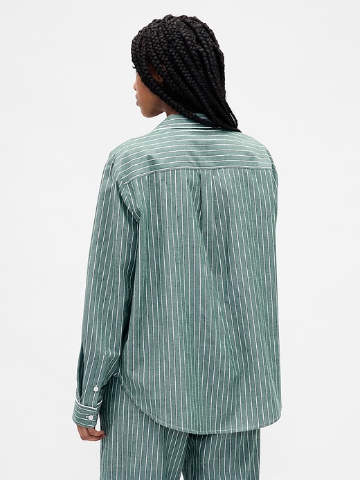 Image number 3 showing, Poplin PJ Shirt