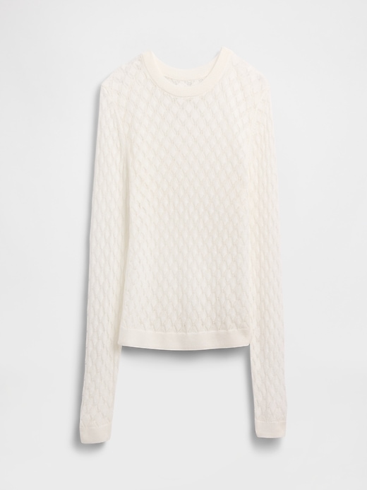 Image number 5 showing, Pointelle Sweater