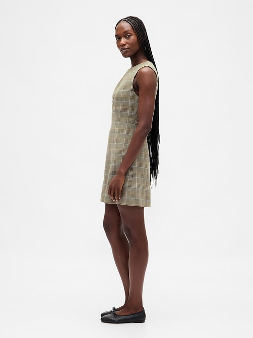 Image number 3 showing, High-Neck Mini Shift Dress
