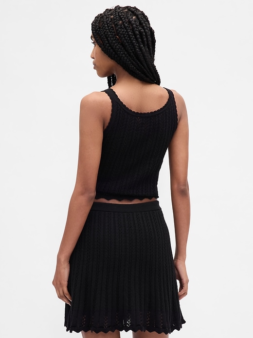 Image number 3 showing, 100% Cotton Pointelle Tank Top