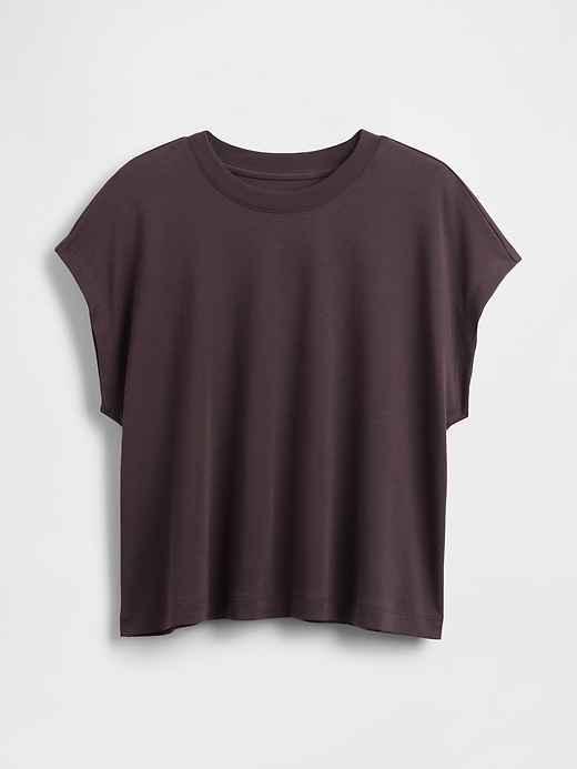 Image number 4 showing, Supima® Cotton Relaxed Crop T-Shirt