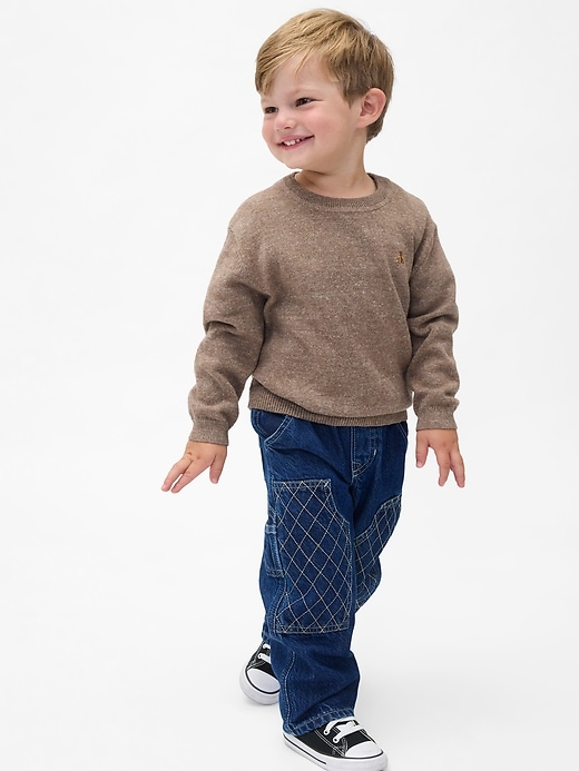Image number 4 showing, Baby & Toddler Pull-On Baggy Carpenter Jeans