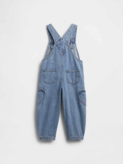Image number 2 showing, Baby & Toddler Heart Pocket Horseshoe Overalls