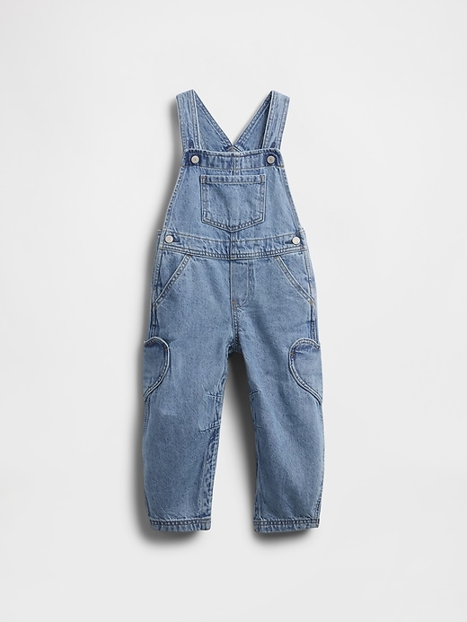 Image number 1 showing, Baby & Toddler Heart Pocket Horseshoe Overalls