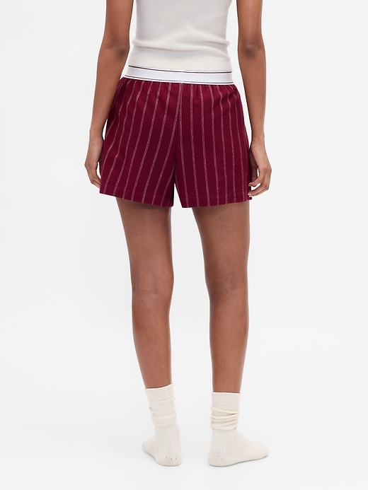 L'image numéro 4 présente Boxeur en flanelle à logo