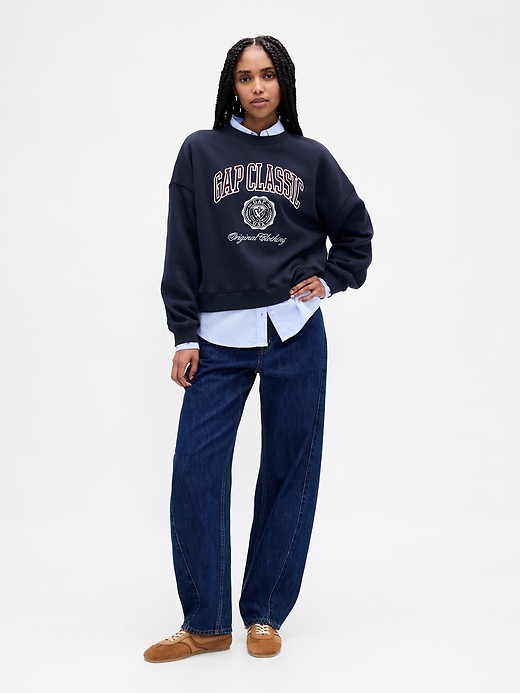 Image number 2 showing, VintageSoft Logo Wedge Sweatshirt