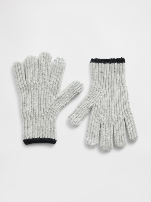 Image number 1 showing, Kids CashSoft Rib Gloves