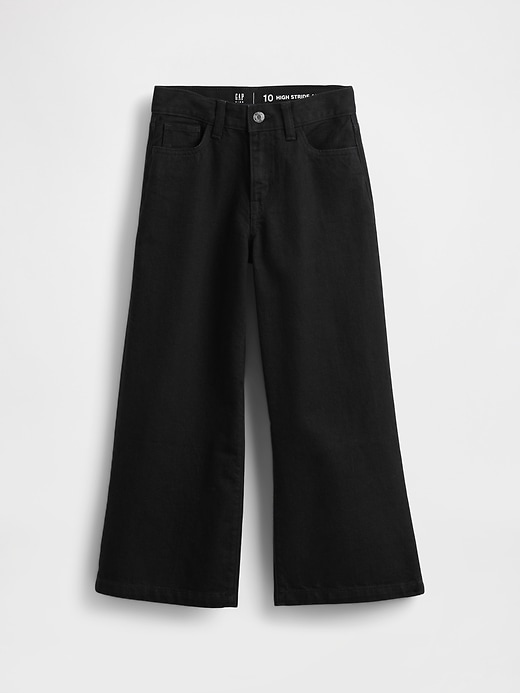 Image number 2 showing, Kids High Rise Stride Wide-Leg Ankle Jeans