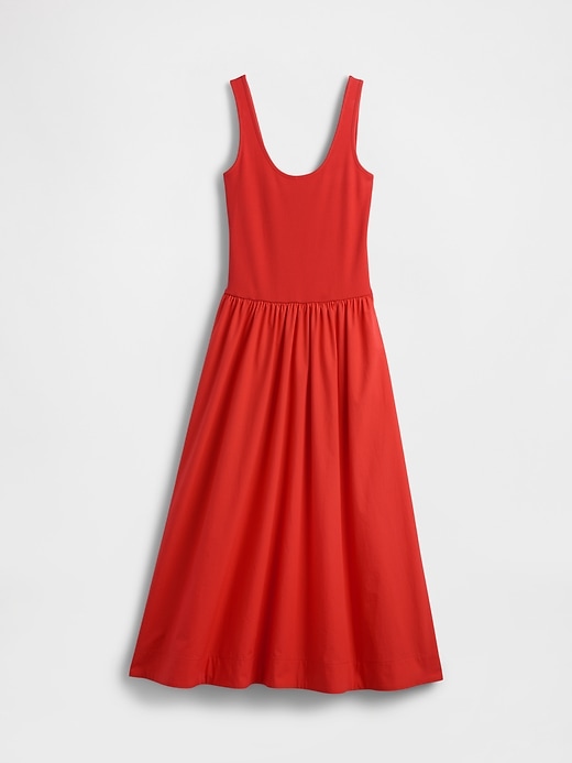 Image number 7 showing, Mixed Media Drop-Waist Maxi Dress