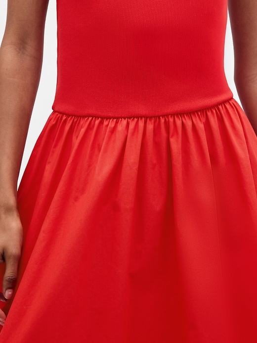 Image number 4 showing, Mixed Media Drop-Waist Maxi Dress