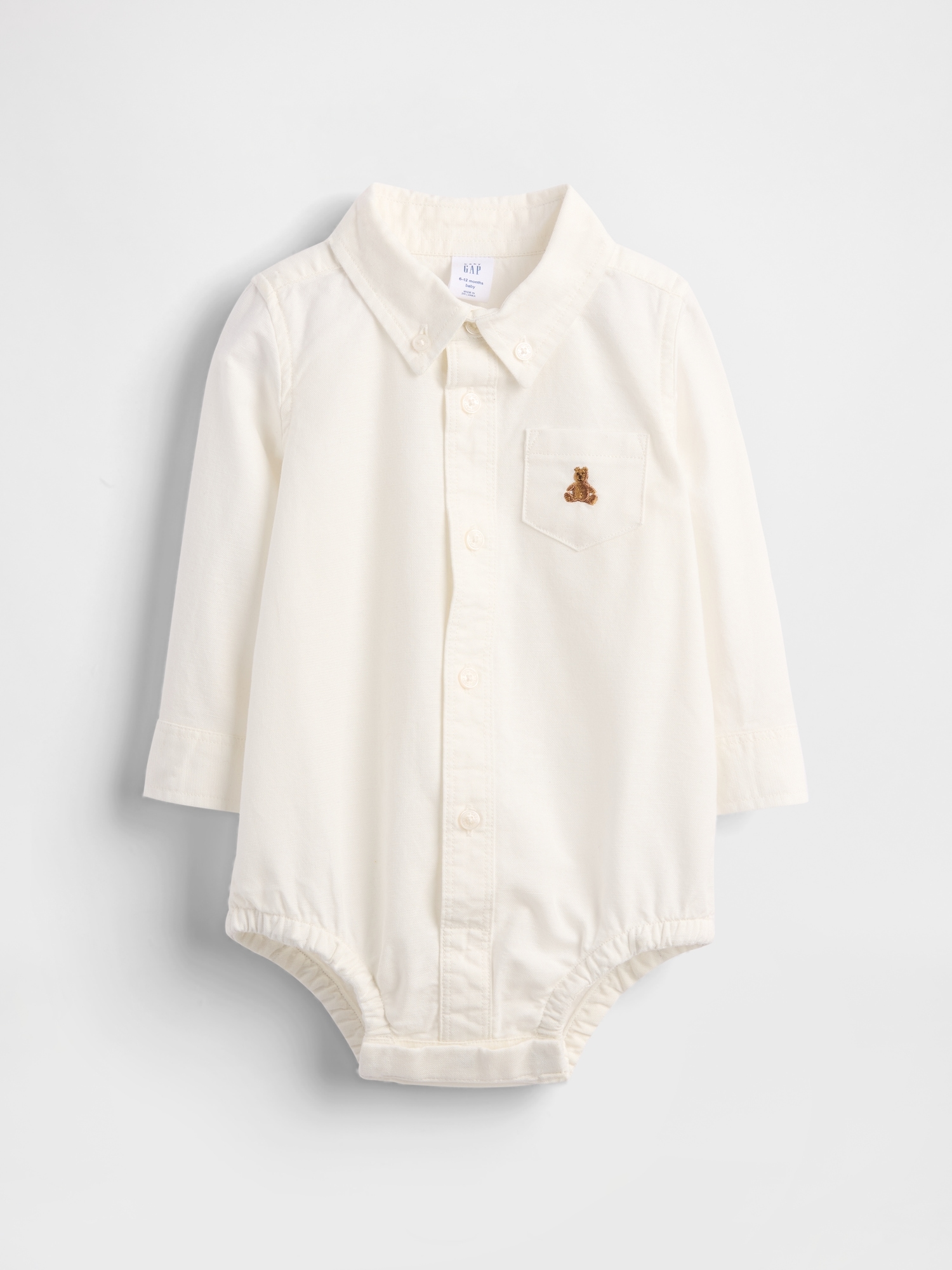 Baby Oxford Bodysuit - New Off White