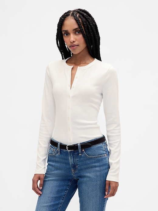 Image number 1 showing, Modern Crewneck Cardigan