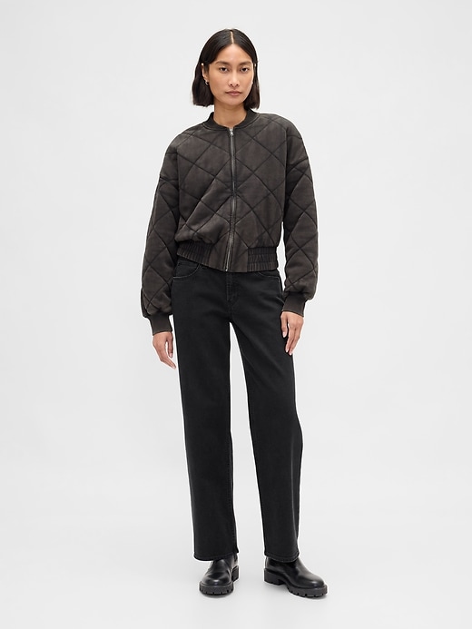 Image number 2 showing, VintageSoft Quilted Bomber Jacket