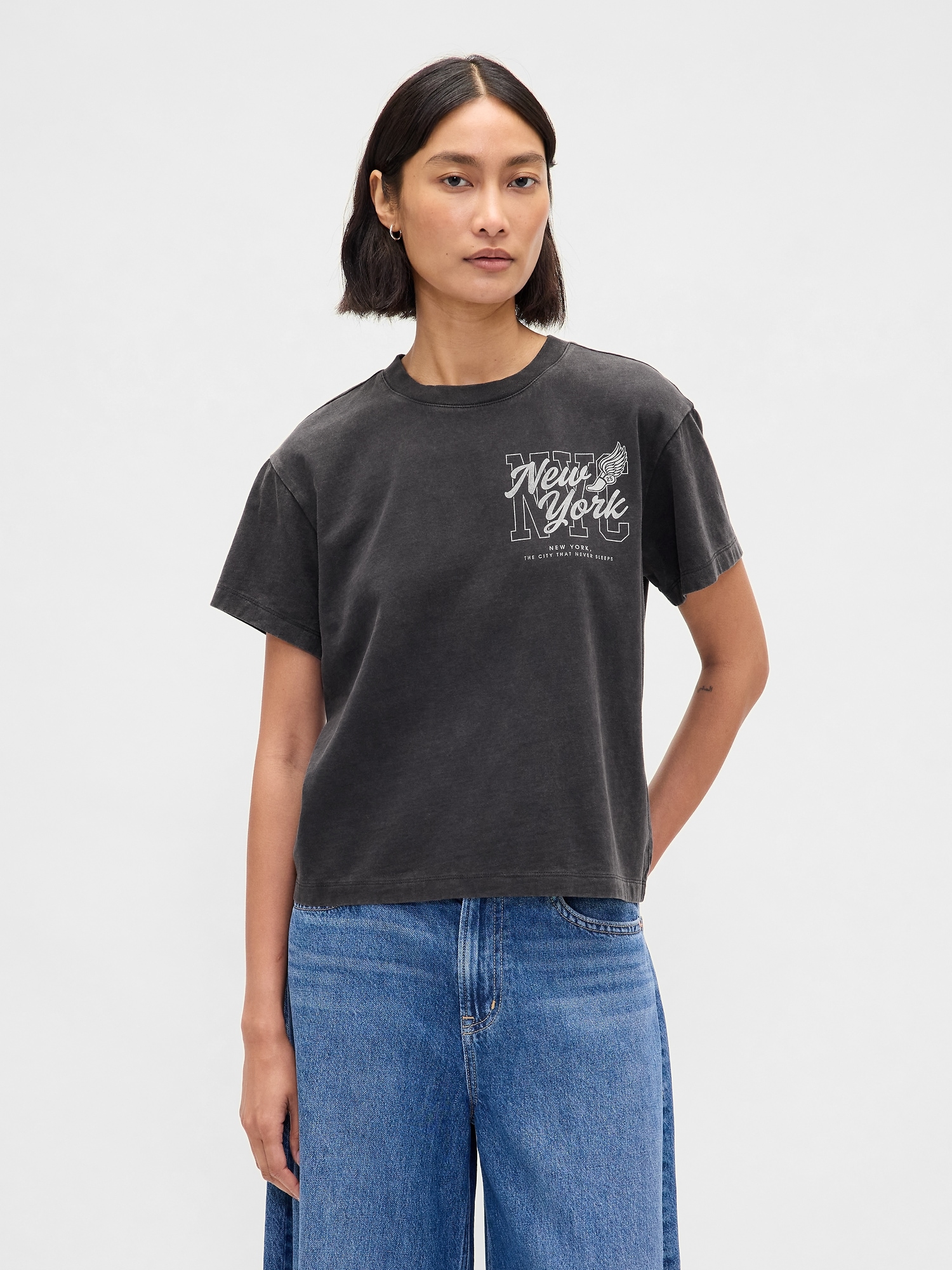 Relaxed NYC Graphic T-Shirt