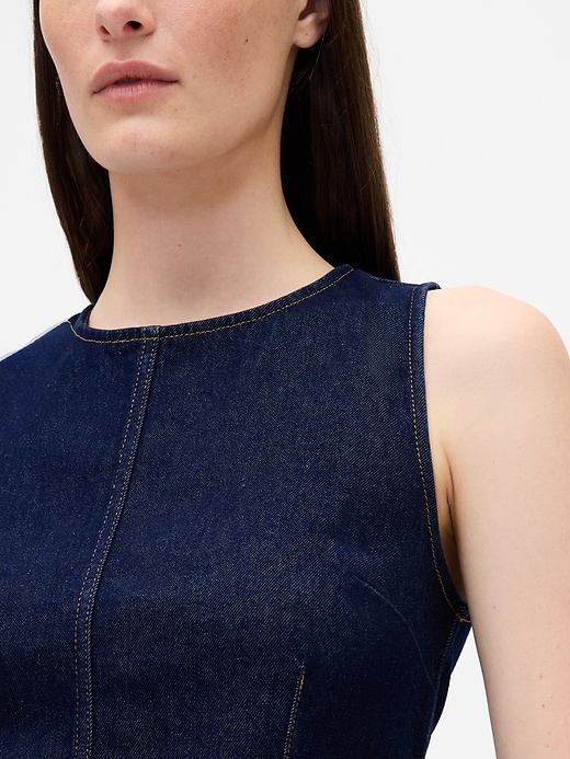 Image number 4 showing, Denim Crop Shell Tank Top