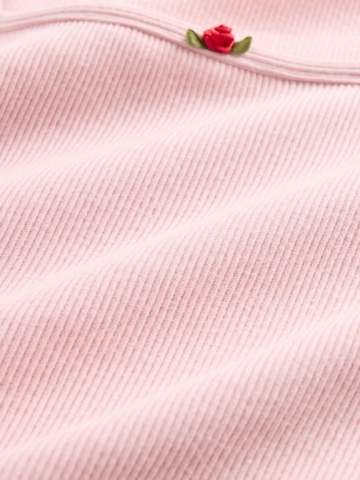 Image number 4 showing, Kids Rib Puff-Sleeve Top