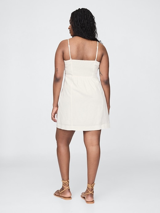 Image number 5 showing, Linen-Blend Mini Dress