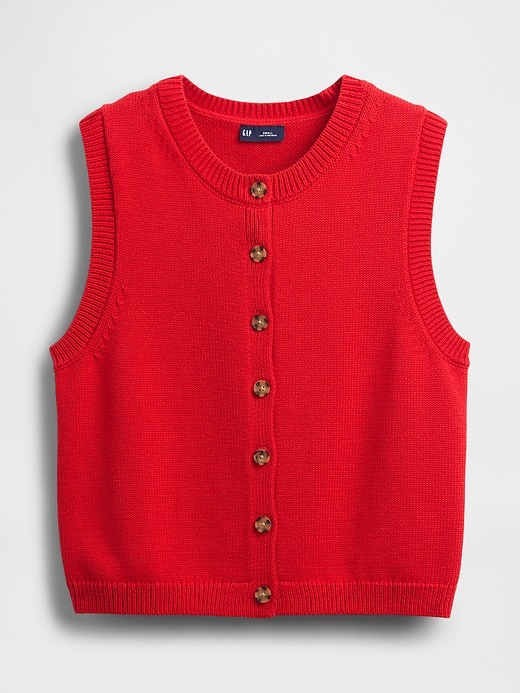 Cropped Cardigan Sweater Vest | Gap