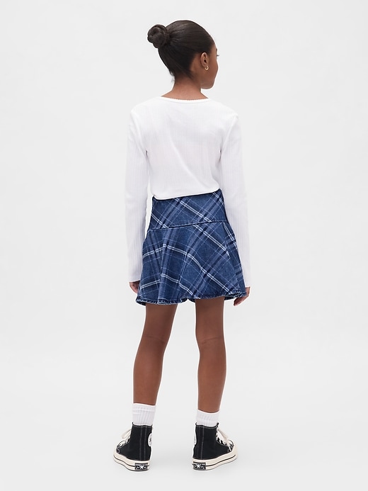 Image number 3 showing, Kids Denim Flounce Skort