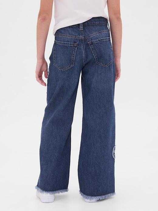 Image number 4 showing, Kids Low Rise Stride Wide-Leg Jeans
