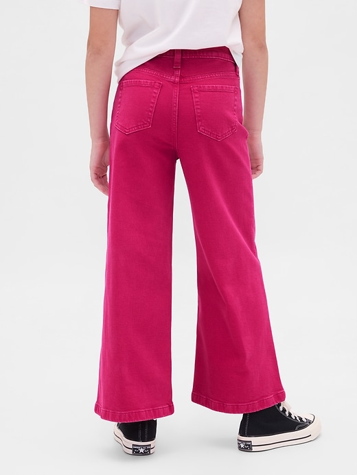 Image number 4 showing, Kids High Rise Stride Wide-Leg Ankle Jeans