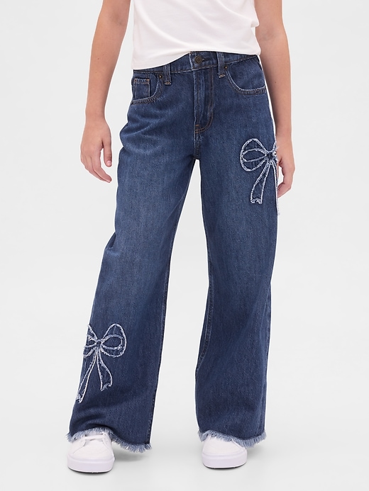 Image number 3 showing, Kids Low Rise Stride Wide-Leg Jeans
