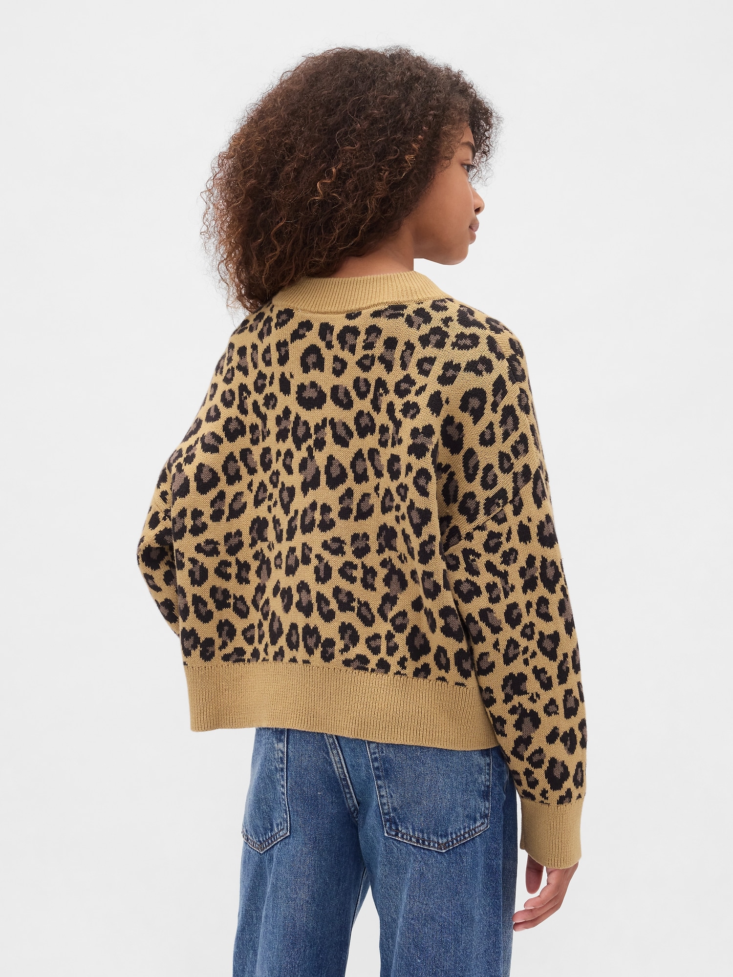 Kids Boxy V-Neck Sweater | Gap