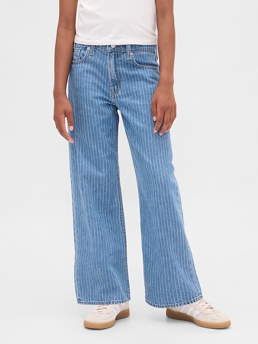 Image number 3 showing, Kids Low Rise Stride Wide-Leg Jeans