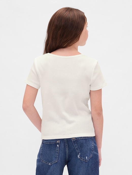 L'image numéro 3 présente T-shirt côtelé pour Enfant