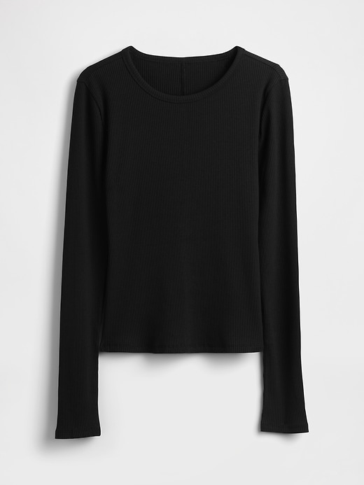 Image number 4 showing, Modern Compact Rib Crop T-Shirt