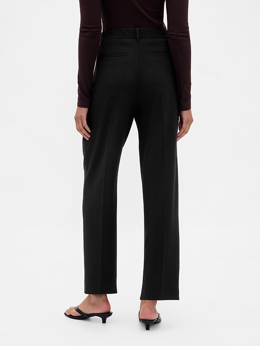 Image number 4 showing, 365 High Rise Brushed Twill Taper Ankle Trousers