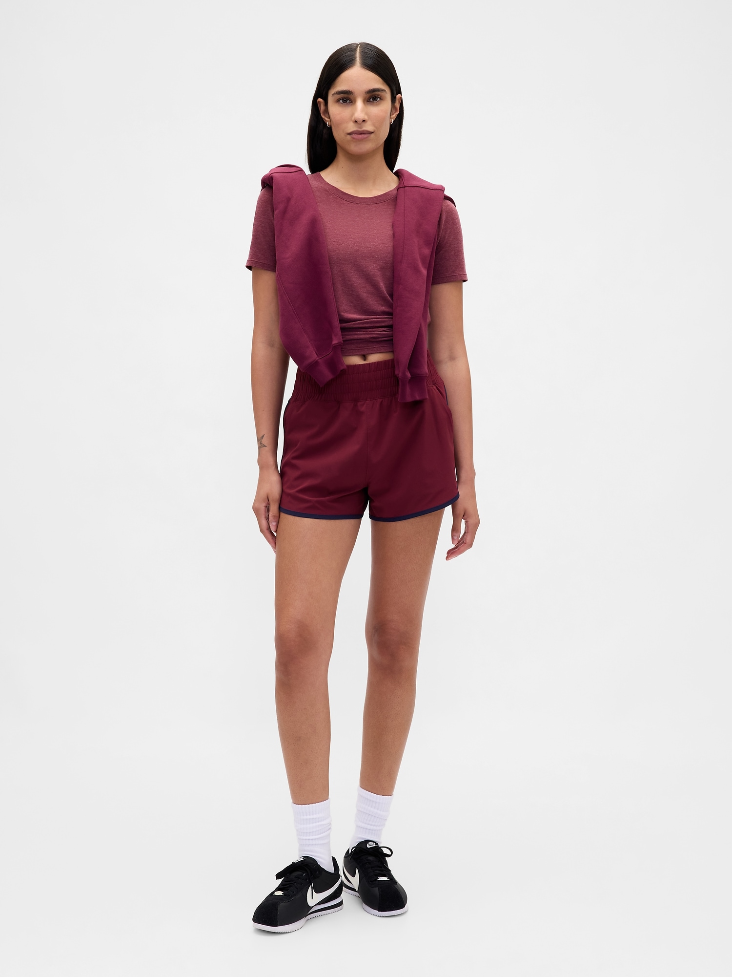 GapFit High Rise Running Shorts