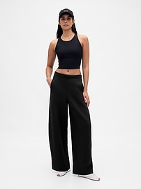 Image number 1 showing, GapFit Quilted Jacquard Barrel Pants
