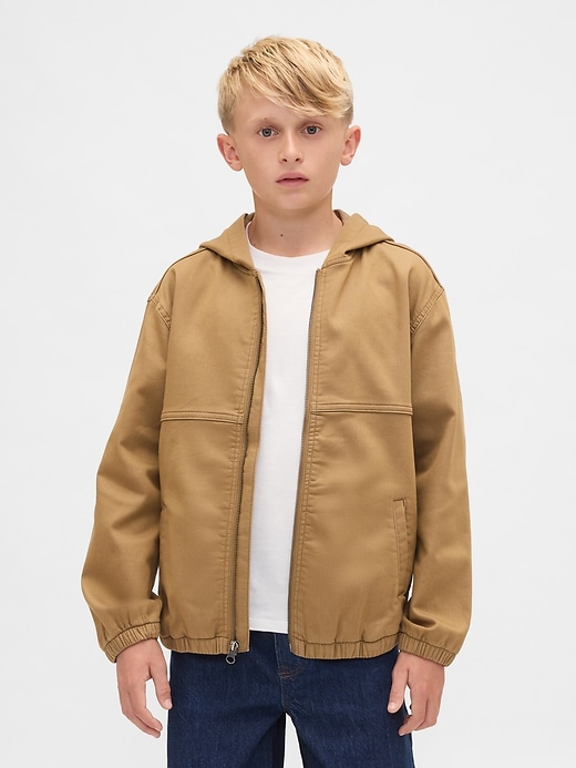 Image number 1 showing, Kids Knit Denim Jacket