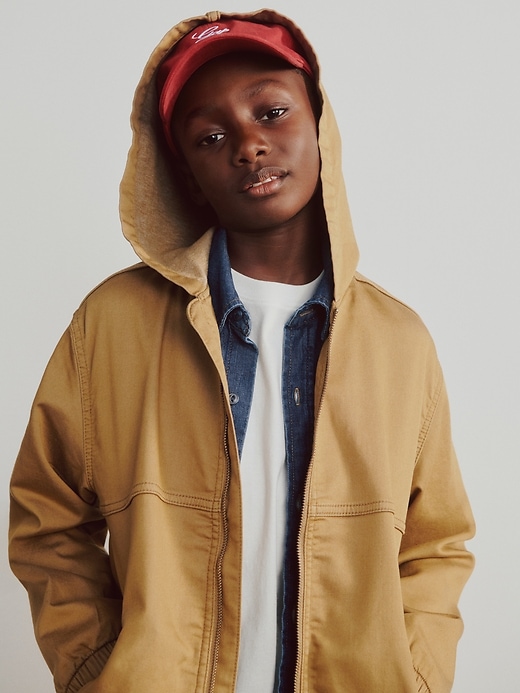 Image number 7 showing, Kids Knit Denim Jacket