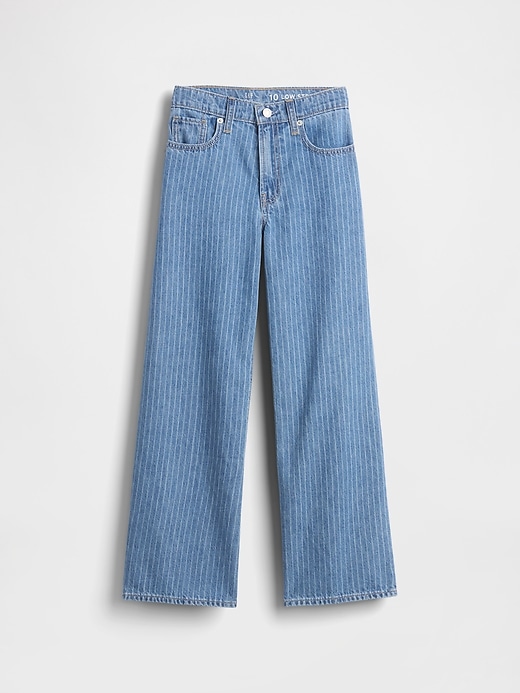 Image number 2 showing, Kids Low Rise Stride Wide-Leg Jeans