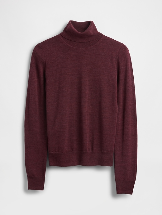 Image number 5 showing, 100% Merino Wool Turtleneck Sweater