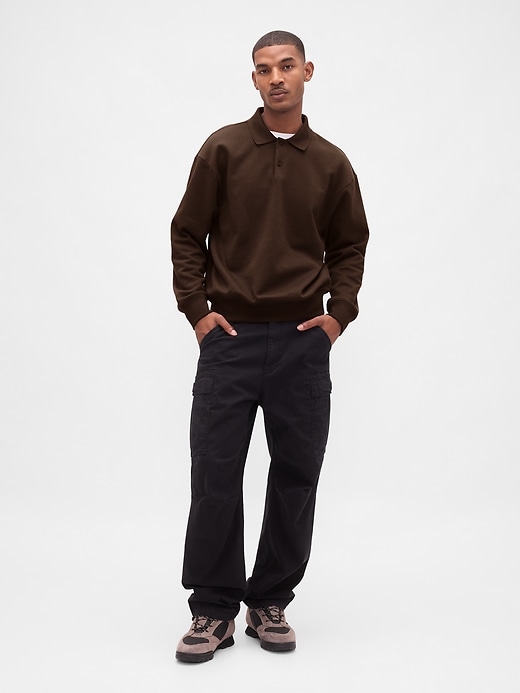 Image number 2 showing, Heavyweight Oversized Polo Sweatshirt