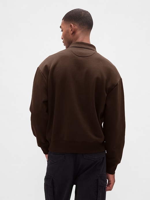 Image number 3 showing, Heavyweight Oversized Polo Sweatshirt