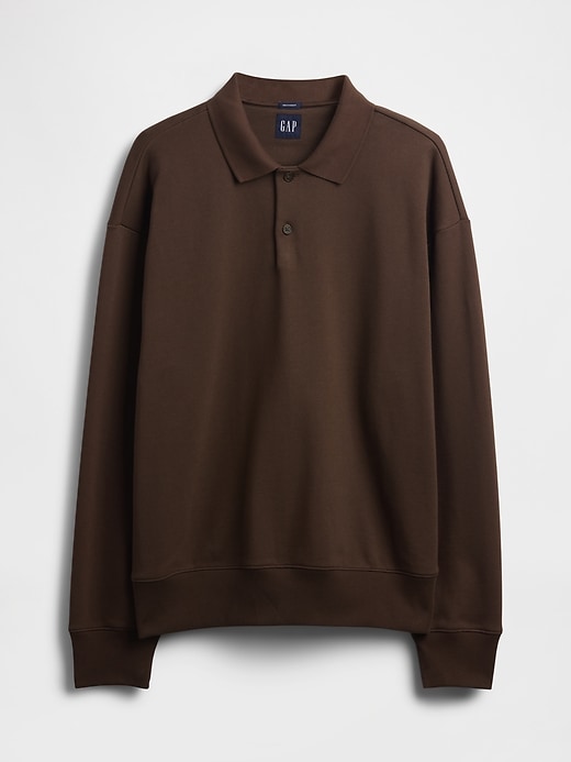 Image number 5 showing, Heavyweight Oversized Polo Sweatshirt