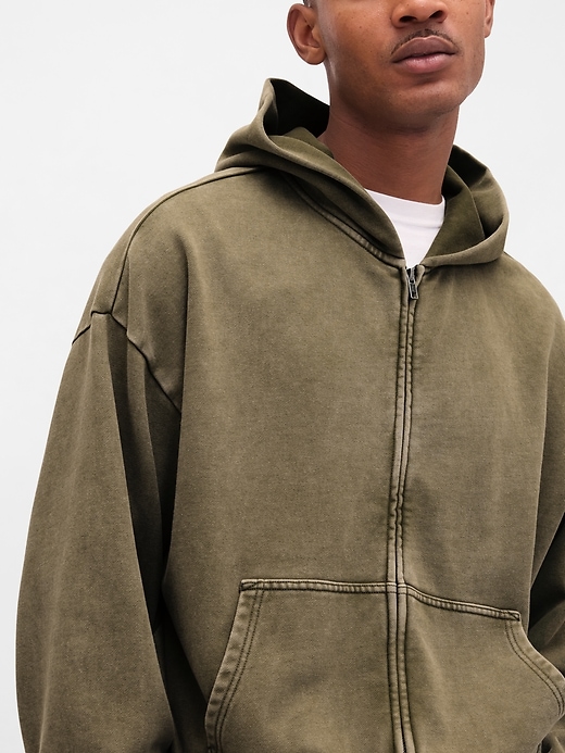 Image number 4 showing, Heavyweight Oversized Zip Hoodie