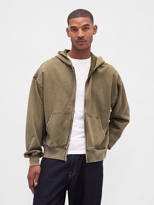 Image number 1 showing, Heavyweight Oversized Zip Hoodie