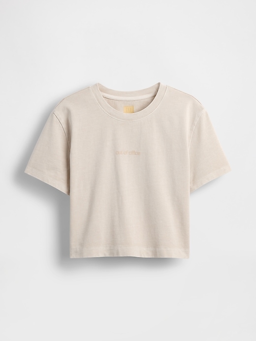 L'image numéro 6 présente T-shirt imprimé court en coton biologique VintageDoux Gap × BÉIS