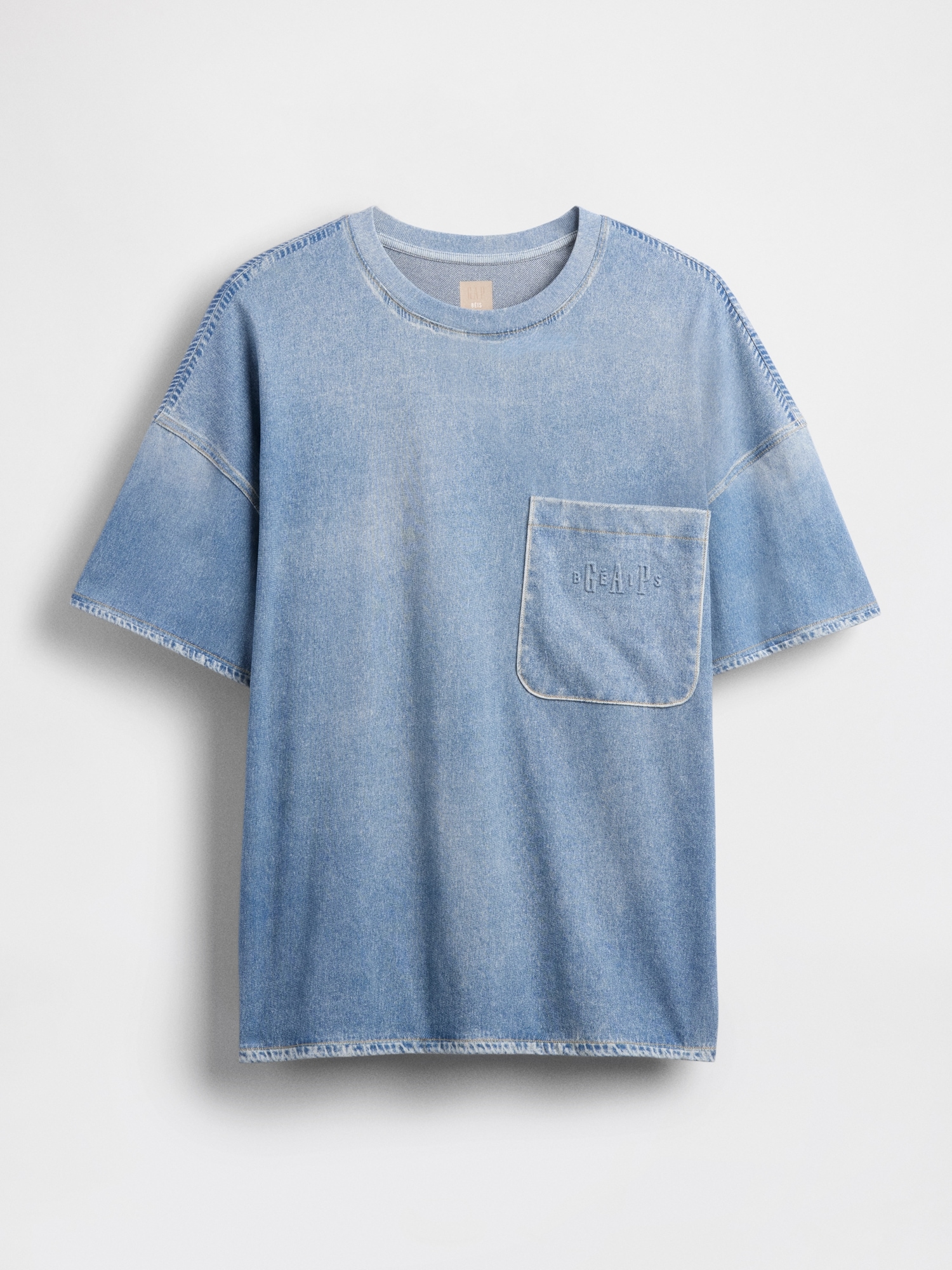 Gap × BÉIS Adult Knit Denim Pocket T-Shirt | Gap