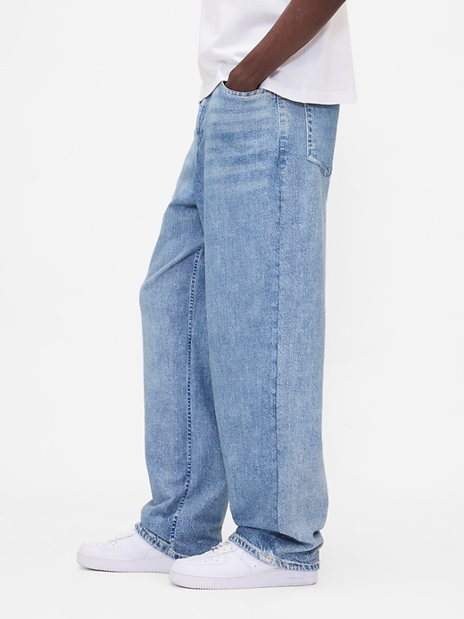 Image number 6 showing, Gap × BÉIS Knit Denim Baggy Jeans