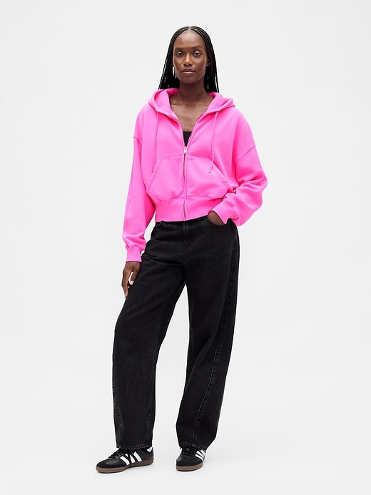 Image number 5 showing, VintageSoft Wedge Zip Hoodie