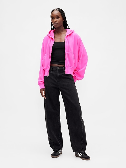 Image number 2 showing, VintageSoft Wedge Zip Hoodie