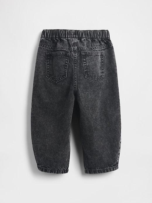 Image number 4 showing, Baby & Toddler Pull-On Barrel Jeans