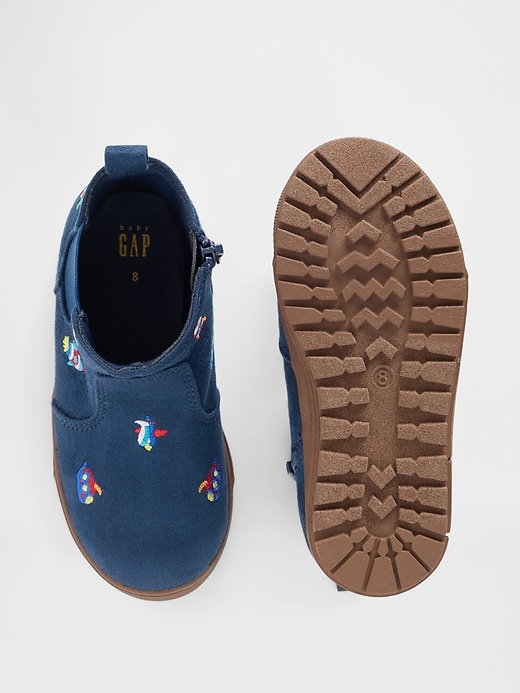 Image number 3 showing, Toddler Vegan Suede High-Top Sneakers