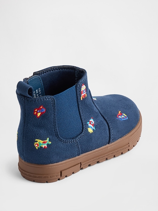 Image number 4 showing, Toddler Vegan Suede High-Top Sneakers